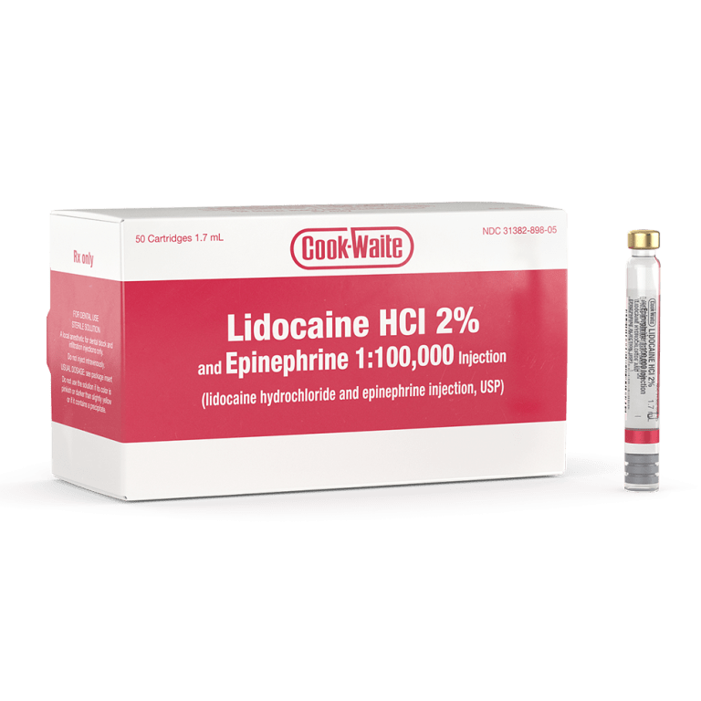 CookWaite Lidocaine HCl 2 and Epinephrine 1100,000