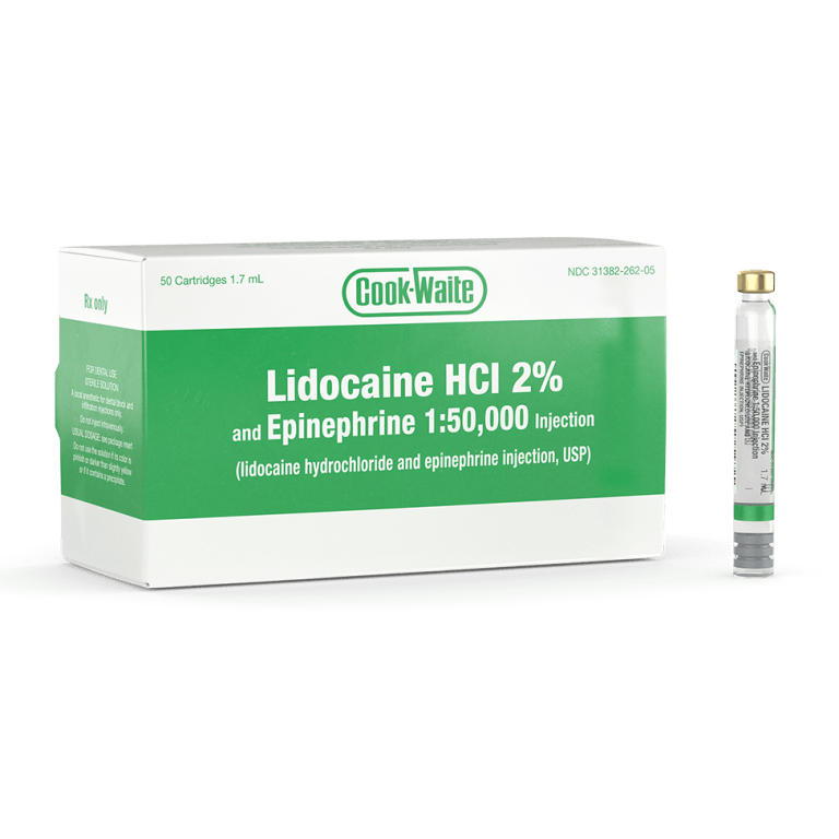 CookWaite Lidocaine HCl 2 and Epinephrine 150,000