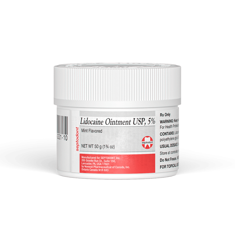 Topical preinjection ointment to numb the oral mucosa