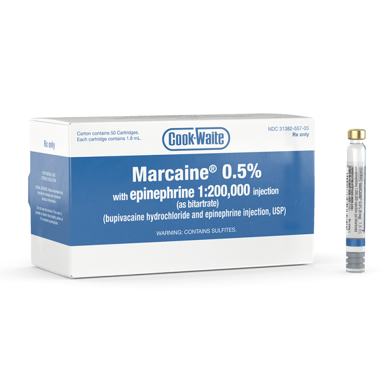 Marcaine 0.5 for longlasting local anesthesia in adults